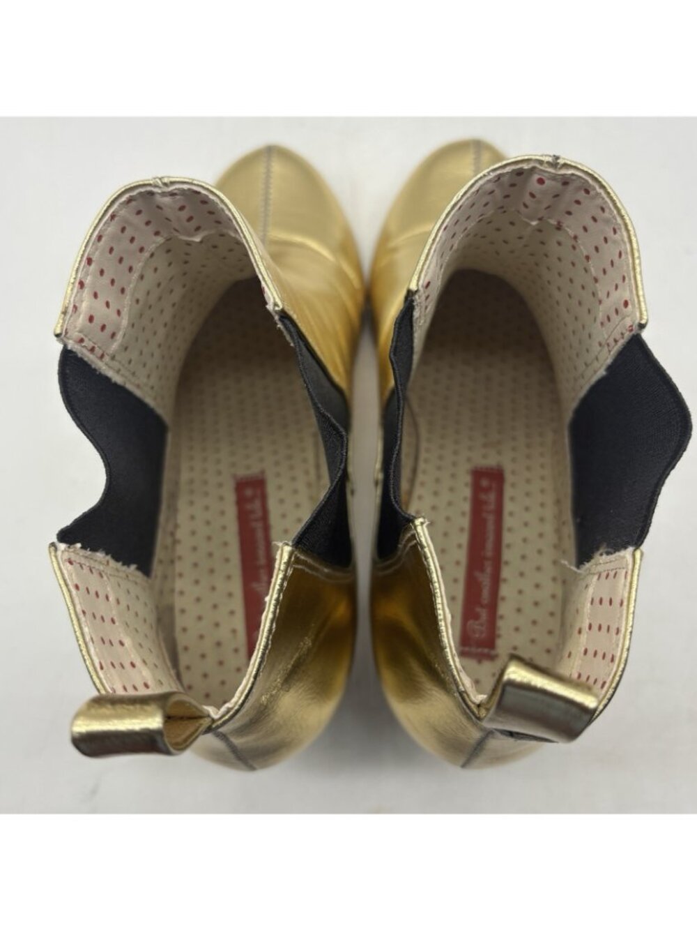 But Another Innocent Tale Ankle Boots, Heels B.A.I.T Women’s Size 10 Gold - Picture 14 of 16